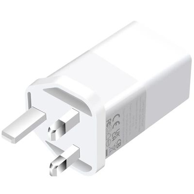 Chargeur murale à 2 broches avec ports USB-C et USB-A, adaptateur d'alimentation haute vitesse à double port de 65 W pour ordinateur portable / téléphone / tablette