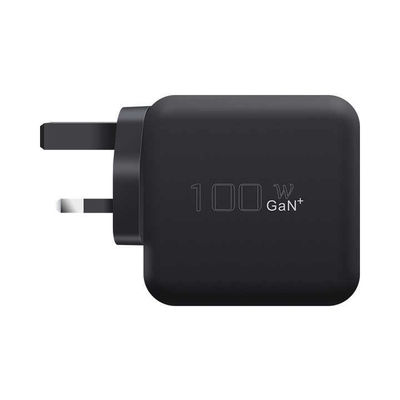 Chargeur murale à 2 broches avec port USB-C, adaptateur d'alimentation haute vitesse de sortie de 100 W pour ordinateur portable / tablette / téléphone