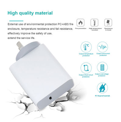 Chargeur mural USB-C à 2 broches AU, adaptateur d'alimentation 60W à haut débit pour ordinateur portable, tablette, téléphone portable