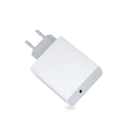 Chargeur mural USB-C EU à 2 broches, adaptateur secteur Type-C 60W haute vitesse pour ordinateur portable, tablette et smartphone