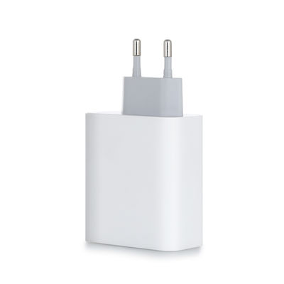 Chargeur mural USB-C EU à 2 broches, adaptateur secteur Type-C 60W haute vitesse pour ordinateur portable, tablette et smartphone