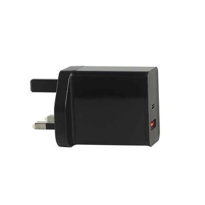 Chargeur murale USB-C et USB-A à 2 broches UE, adaptateur d'alimentation à double port de 45 W pour ordinateur portable, tablette et smartphone