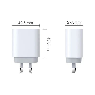 Chargeur mural USB-C 2 broches AU, adaptateur secteur Type-C rapide 30W pour smartphones, tablettes et petits ordinateurs portables