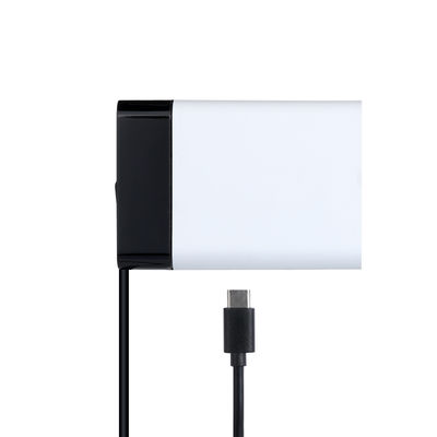 Adaptateur secteur USB-C 60W avec câble fixe, chargeur mural Type-C haute vitesse pour ordinateur portable, tablette et smartphone