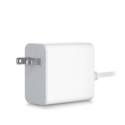 Chargeur mural USB-C US 60W avec câble fixe, adaptateur secteur Type-C haute vitesse pour smartphones, tablettes et ordinateurs portables