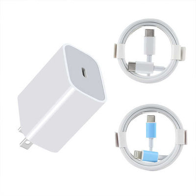 Chargeur GaN PD de 20 W USB-C et USB-A avec câble