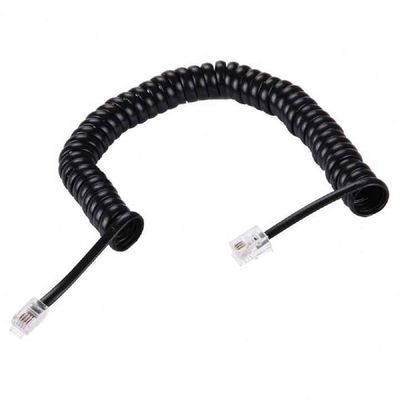 Cordon RJ9 enroulé pour téléphones fixes et de bureau