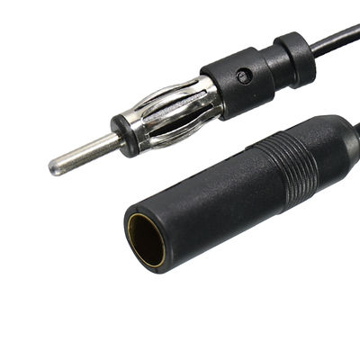 Cable d'extension de l'antenne de voiture DIN mâle à femelle pour stéréo AM FM