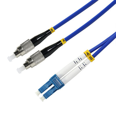 Câble de raccordement fibre optique duplex OM3 LC vers ST 50/125μm