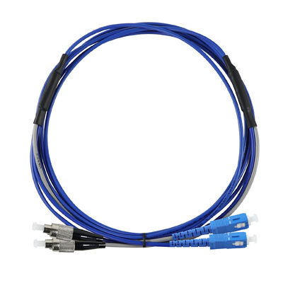 Câble de raccordement fibre optique multimode OM3 duplex ST vers SC 50/125μm