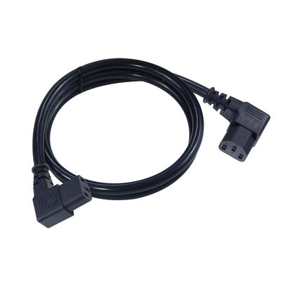 Cordon d'alimentation d'extension C13 à C13 à angle droit pour moniteur de serveur PDU