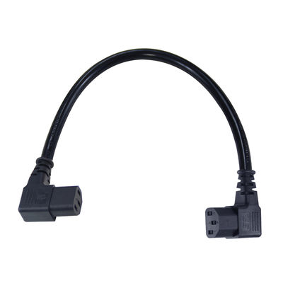 Cordon d'alimentation d'extension C13 à C13 à angle droit pour moniteur de serveur PDU