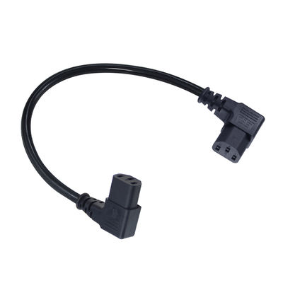 Cordon d'alimentation d'extension C13 à C13 à angle droit pour moniteur de serveur PDU