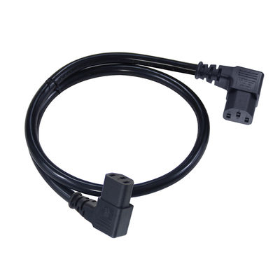Cordon d'alimentation d'extension C13 à C13 à angle droit pour moniteur de serveur PDU