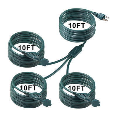 Cordon d'alimentation prolongateur répartiteur de prise américaine 3 voies NEMA 5-15P 125V CA