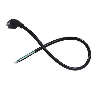 NEMA 5-15P Cordon d'alimentation avec fil en fer blanc à l'extrémité 3-conducteur câble de prise US pour le câblage de bricolage, panneau, utilisation de bloc terminal