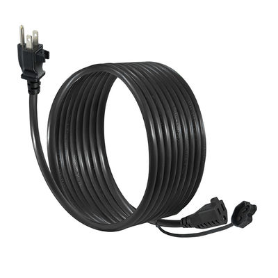 NEMA 5-15P au câble d'extension de sortie avec clip 14AWG