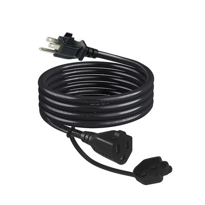 NEMA 5-15P au câble d'extension de sortie avec clip 14AWG