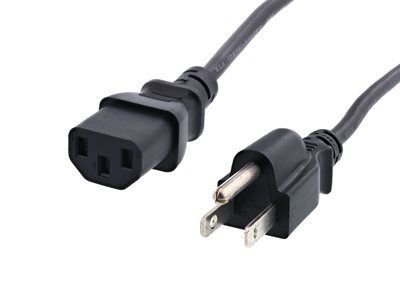 Cordon d'alimentation C13 3 pieds Système standard essentiel pour les connexions PC et moniteur