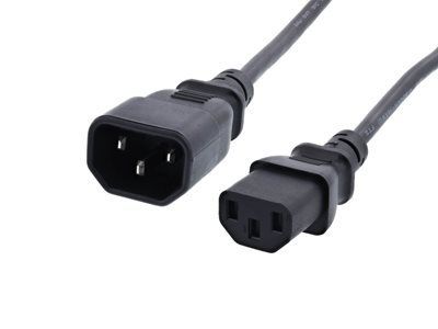 Cable d'alimentation fiable 10 FT C13 pour les connexions standard d'ordinateur et de moniteur