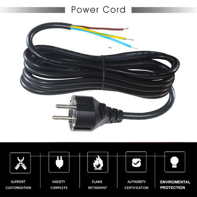 Cordon d'alimentation CA EU CEE 77 avec extrémités dénudées pour équipement industriel