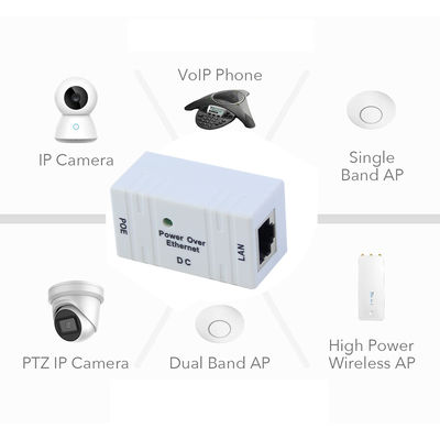 Injecteur POE 1xPort LAN 10/100/1000mbps Power Over Ethernet 12V 1A