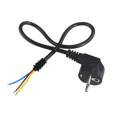 EU Plug to Tinned Stripped Wire Power Cord- 2-Pin Euro Power Cable pour le câblage AC DIY, la connexion du panneau, l'entrée de l'équipement