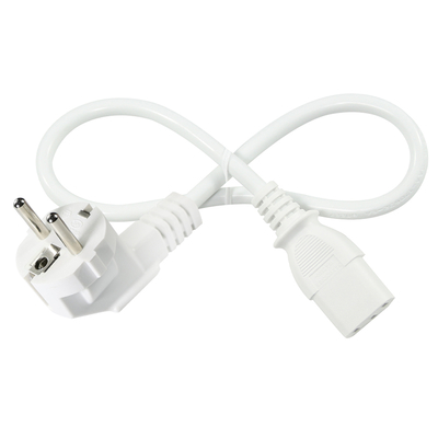 EU 3-Pin Plug to IEC C13 Power Cord - câble électrique européen pour ordinateur, moniteur, imprimante, adaptateur, 250V 10A