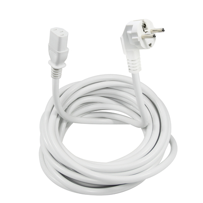 EU 3-Pin Plug to IEC C13 Power Cord - câble électrique européen pour ordinateur, moniteur, imprimante, adaptateur, 250V 10A