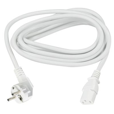 EU 3-Pin Plug to IEC C13 Power Cord - câble électrique européen pour ordinateur, moniteur, imprimante, adaptateur, 250V 10A