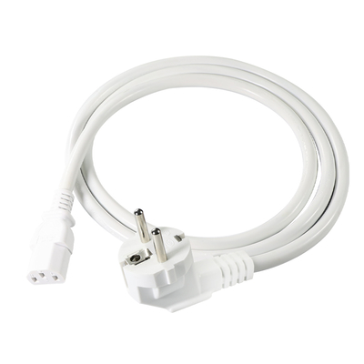 EU 3-Pin Plug to IEC C13 Power Cord - câble électrique européen pour ordinateur, moniteur, imprimante, adaptateur, 250V 10A
