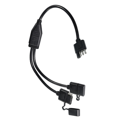 3 voies Y Splitter Trailer Armoire de câblage légère 1,2 M PVC noir