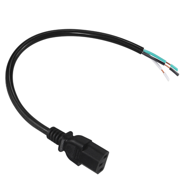 IEC C13 à câble d'alimentation 10A 250V à fil détaché pour PDU serveur