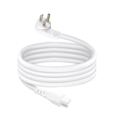 Cordon d'alimentation NEMA 5-15P vers IEC C5 Trèfle - Câble CA US à 3 broches pour adaptateur d'ordinateur portable, ordinateur portable, imprimante, 125V 10A
