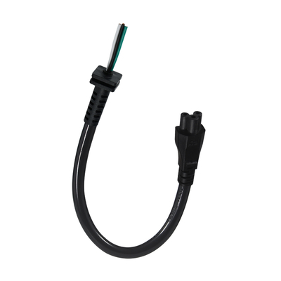 Câble d'alimentation IEC C5 vers SR avec serre-câble pour câblage personnalisé