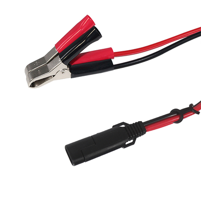 SAE à Alligator Clip câble de batterie avec fusible et commutateur en ligne - 12V Power Extension Lead pour l'énergie solaire, automobile, bricolage