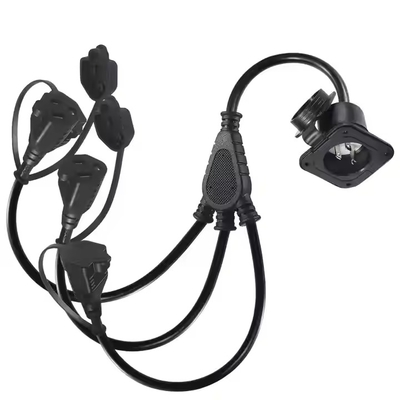 Câble d'extension d'alimentation en Y, séparateur NEMA 5-15P vers 2x 5-15R - 2 sorties, 125V/15A, homologué UL pour une utilisation en intérieur