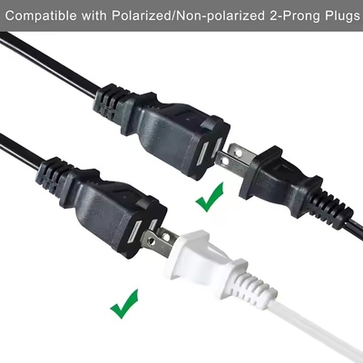 1-à-4 NEMA 1-15P Flat Plug Power Splitter - Économie d'espace 125V 15A Multi-Outlet Extension pour le logement ou le bureau