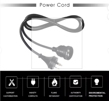 Cable de prolongation australien à 3 broches 10A/15A de type PVC homologué SAA