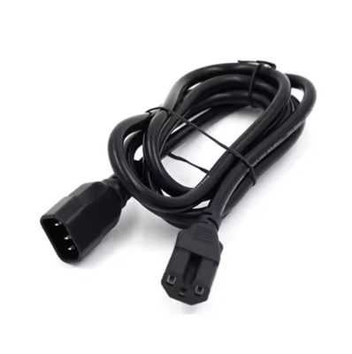 Cordon électrique C14 à C15 de la CEI, câble à haute température 250V 10A de mâle à femelle pour serveur, réseau, PDU, bouilloire