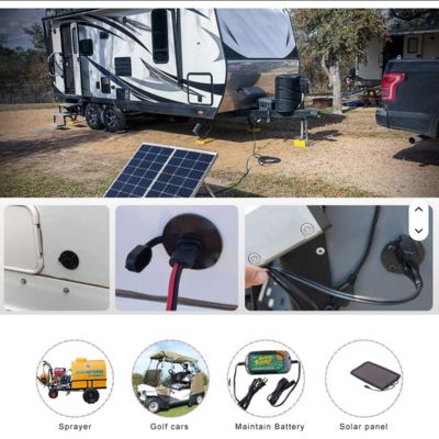 Connecteur monté sur le panneau de port de la prise SAE avec capuchon anti-poussière