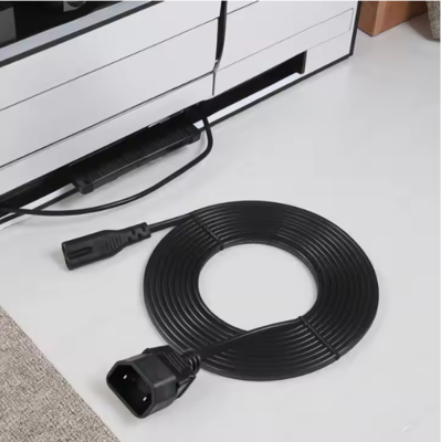Cable d'alimentation C7 à C18 à angle droit, câble d'alimentation IEC 60320, de la femelle à la femelle, 10A 250V, VDE homologué