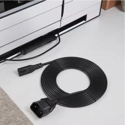 Angle droit C7 à C18 câble d'alimentation Femme à Femme 10A 250V