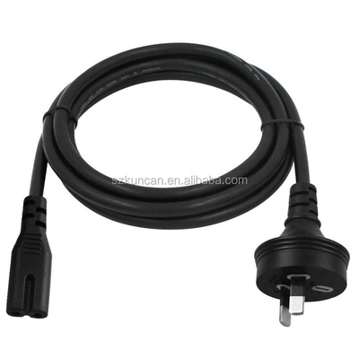 Cordon d'alimentation AU 2 broches vers CEI C7 H03VV-F 0,75 mm2 Cuivre