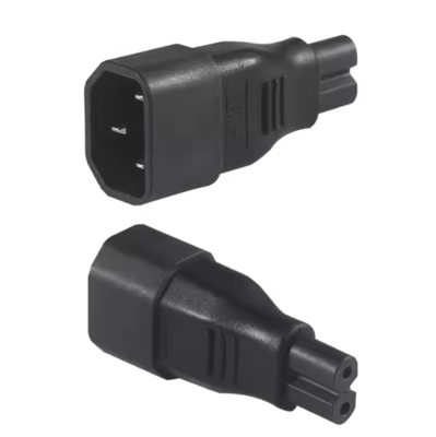 Adaptateur d'alimentation IEC C14 vers C7 pour ordinateur portable, DVD, PS2