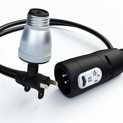 E26 étanche porte lampe câble d'alimentation AU prise avec 303 commutateur pour l'éclairage intérieur/extérieur 250V 10A