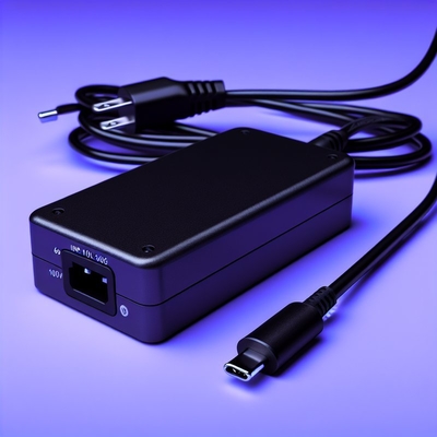 Adaptateur d'alimentation de bureau de 65 W avec fil de charge de type C 100-240 V