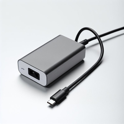 Adaptateur d'alimentation de bureau de 65 W avec fil de charge de type C 100-240 V