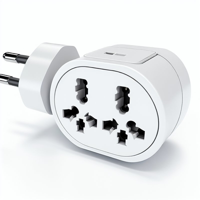 Adaptateur de prise de courant européen 3 voies 250V 10A avec 3 prises CA