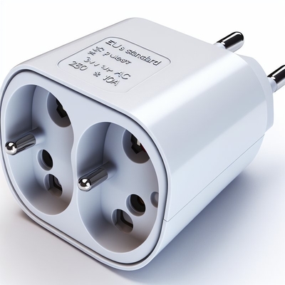 Adaptateur de prise de courant européen 3 voies 250V 10A avec 3 prises CA